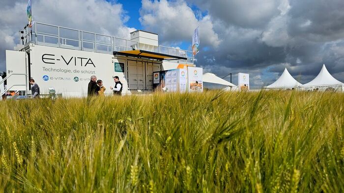 Anlage auf DLG Feldtagen - Seite